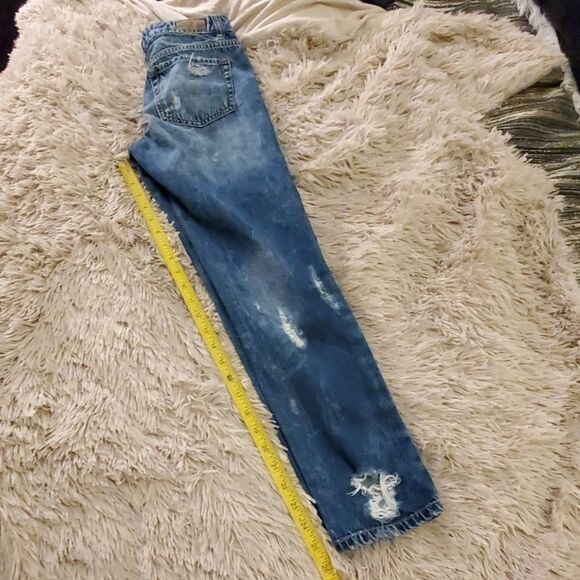Garage brand distressed boyfriend jeans size 00 - Picture 6 of 8